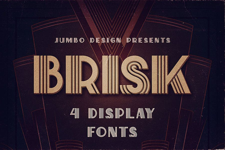 Brisk - ArtDeco Display Font Free Download