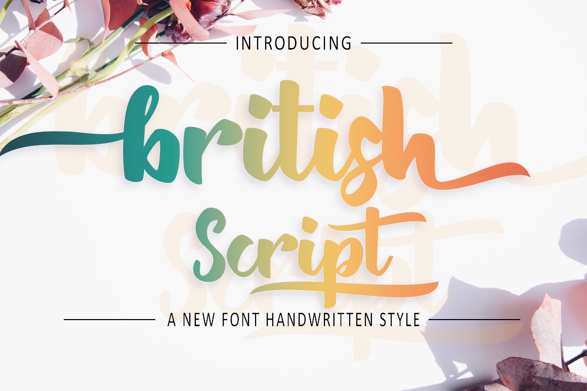 British Script Font Free Download