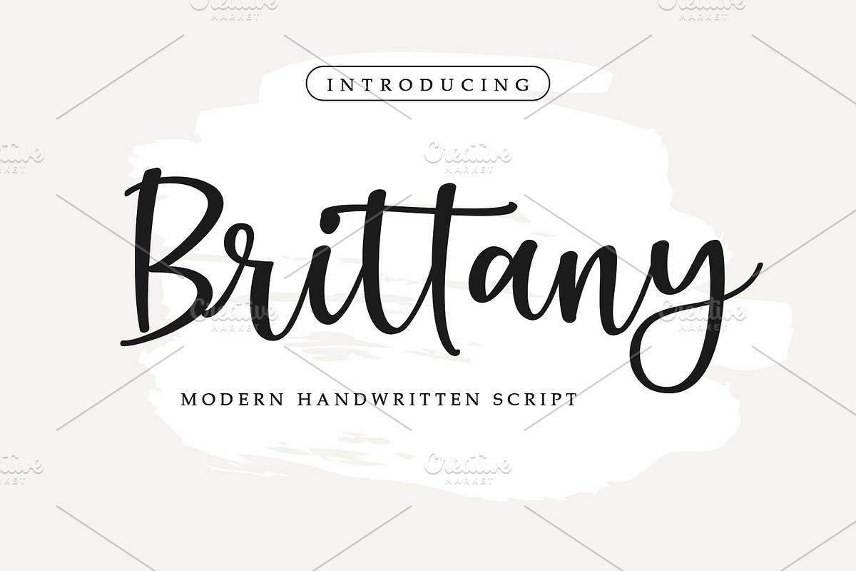 Brittany - Handwritten Script Font Free Download Free Download