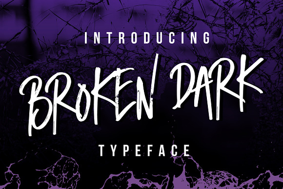 Broken Dark Typeface Font Free Download