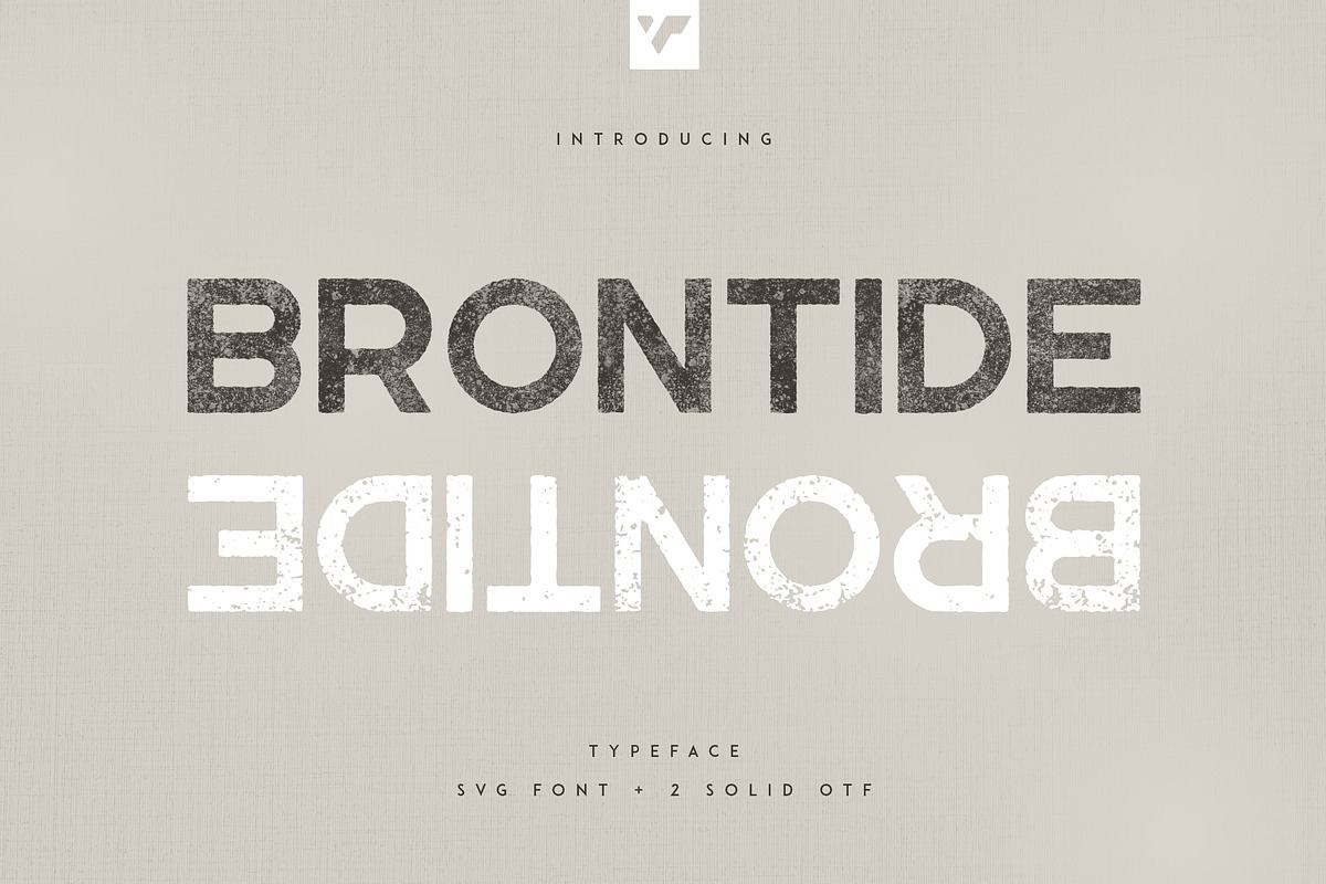 Brontide Typeface - SVG + 2 OTF font Free Download Free Download