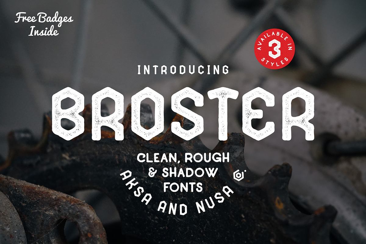 BROSTER Fonts + BONUS Free Download Free Download