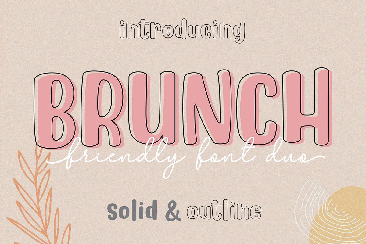 BRUNCH - Cute Font Duo Free Download Free Download