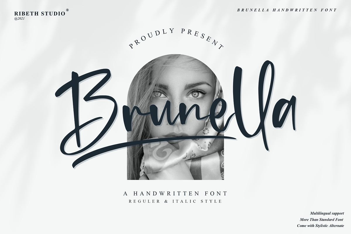 Brunella - Handwritten Font Free Download Free Download