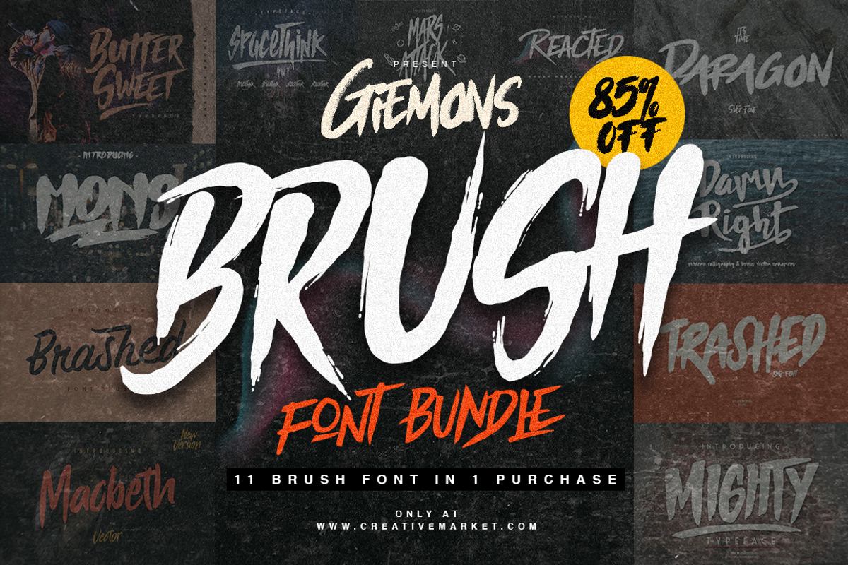 Brush Font Bundle - 85% OFF Free Download Free Download