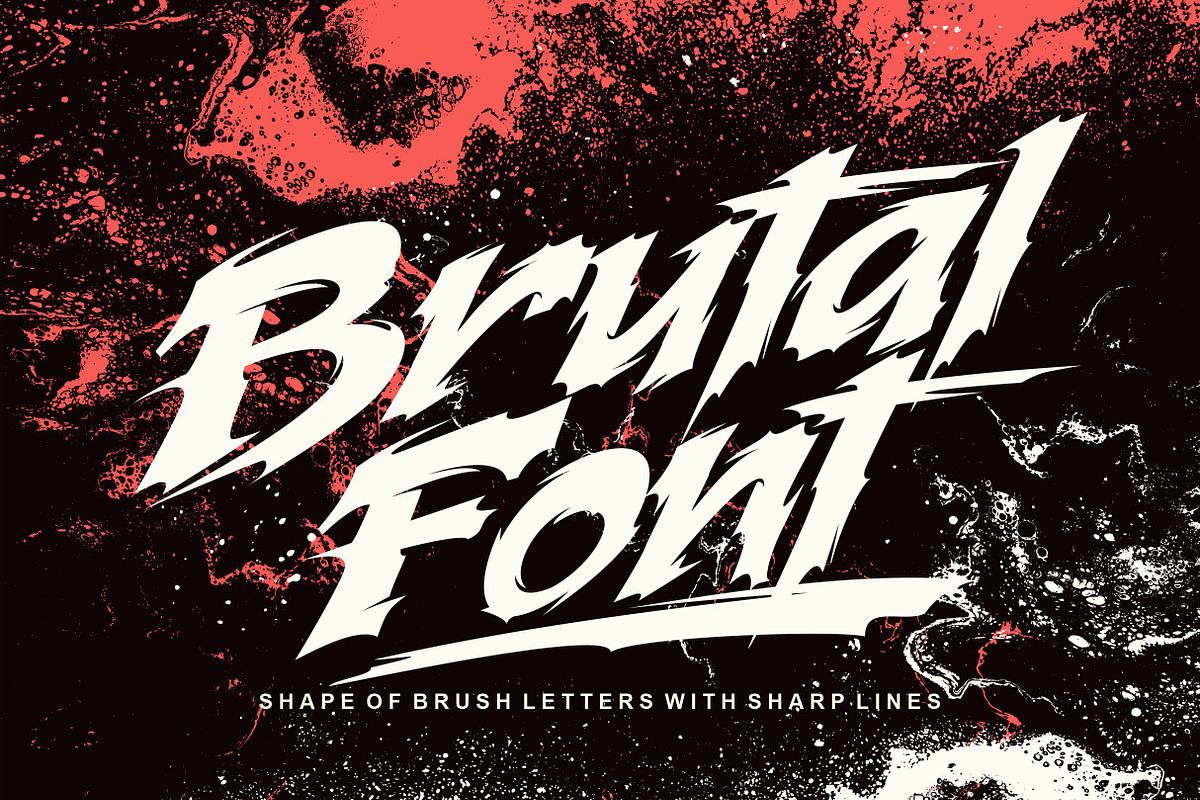 Brutal font Free Download Free Download