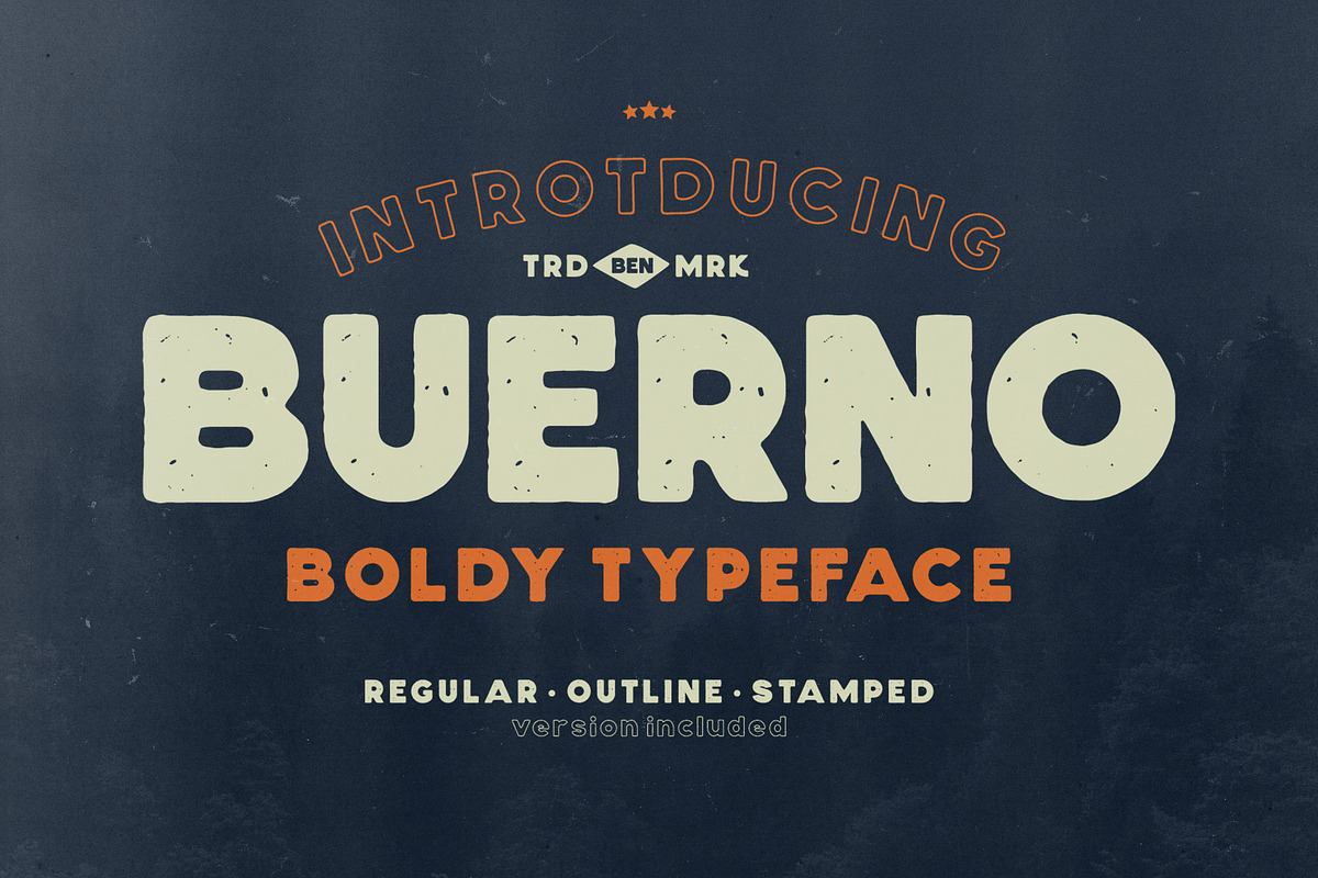 Buerno- Boldy Typeface Free Download Free Download