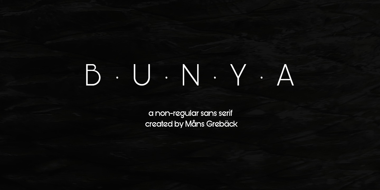 Bunya Complete Family Font Free Download