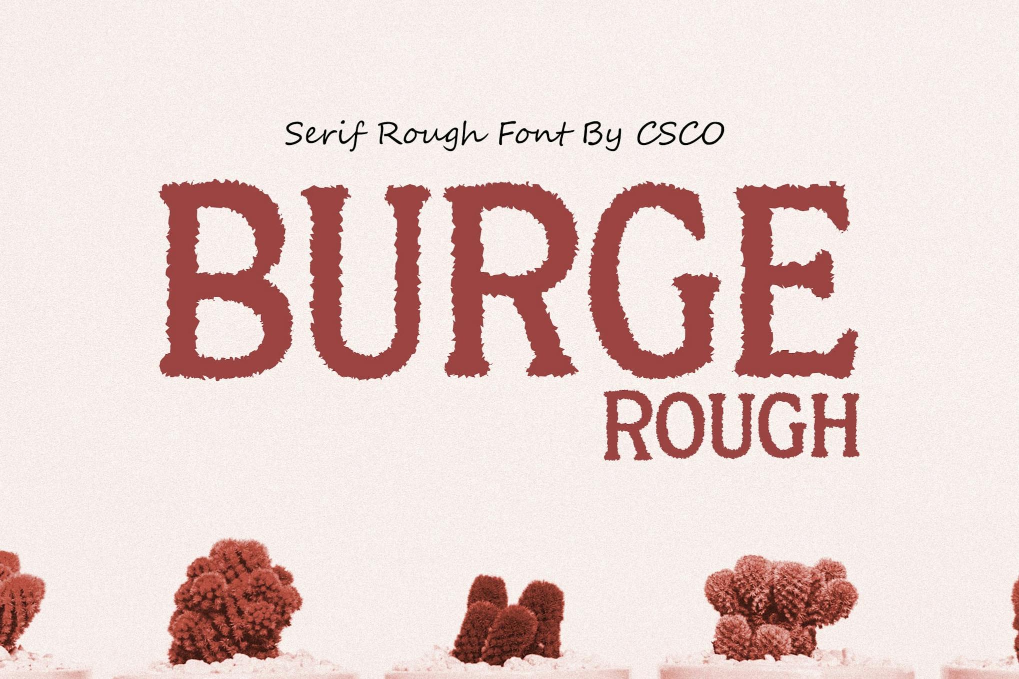 Burge Rough Font Free Download