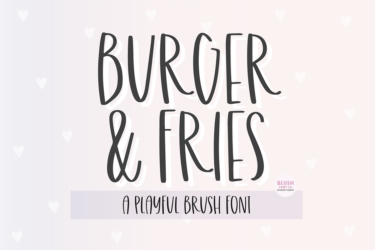 BURGER & FRIES Playful Font Free Download Free Download