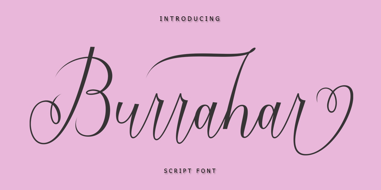 Burrahar Script Font Free Download