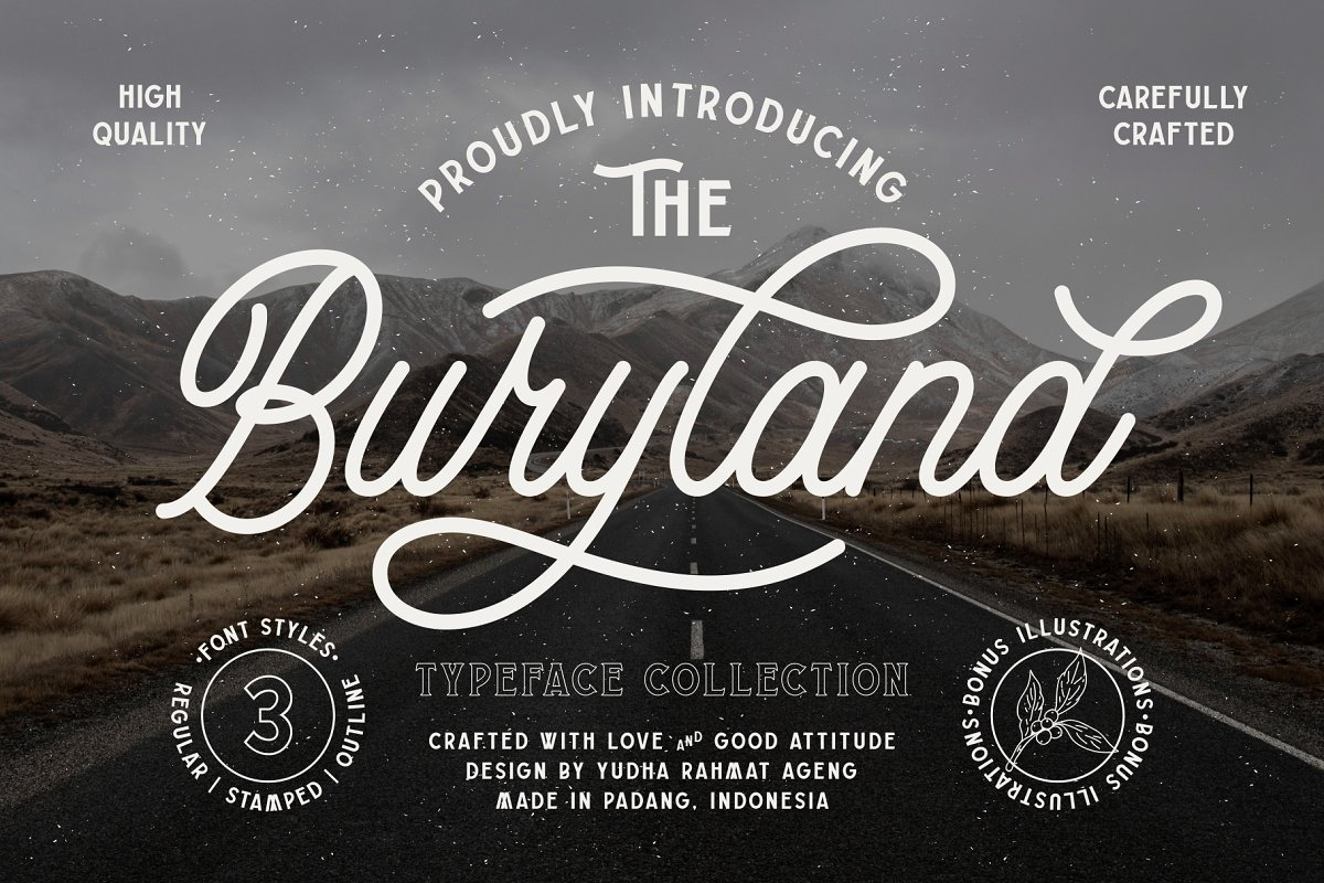 Buryland Typeface Family Free Download