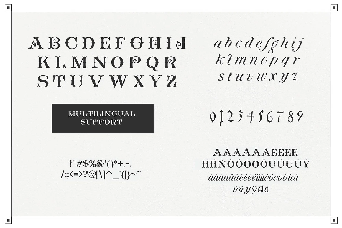 Bushel - A vintage Flourish Font