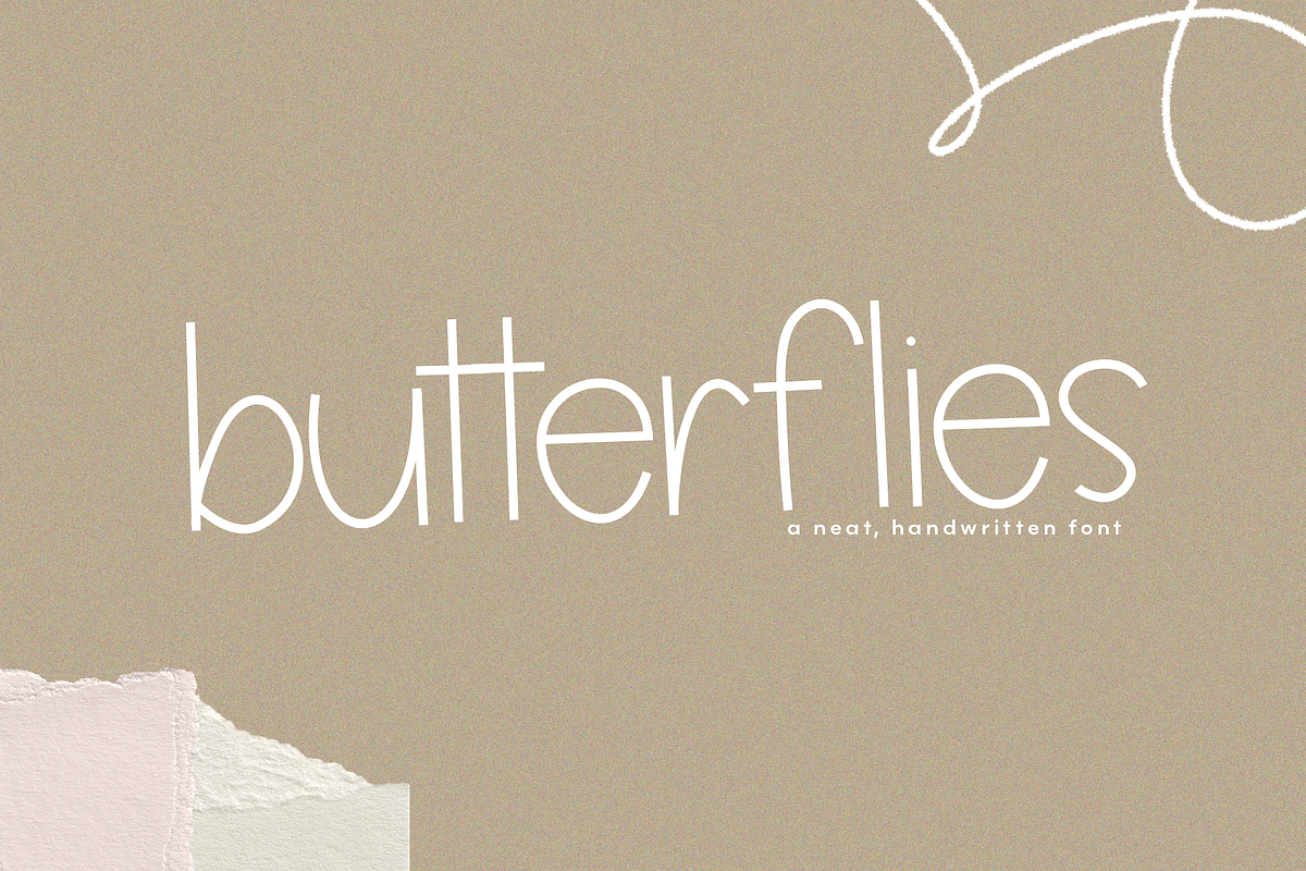 Butterflies - A Handwritten Font Free Download Free Download