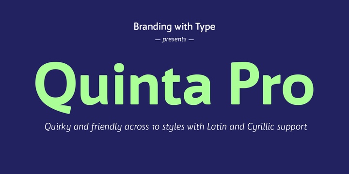 Bw Quinta Pro Font Free Download