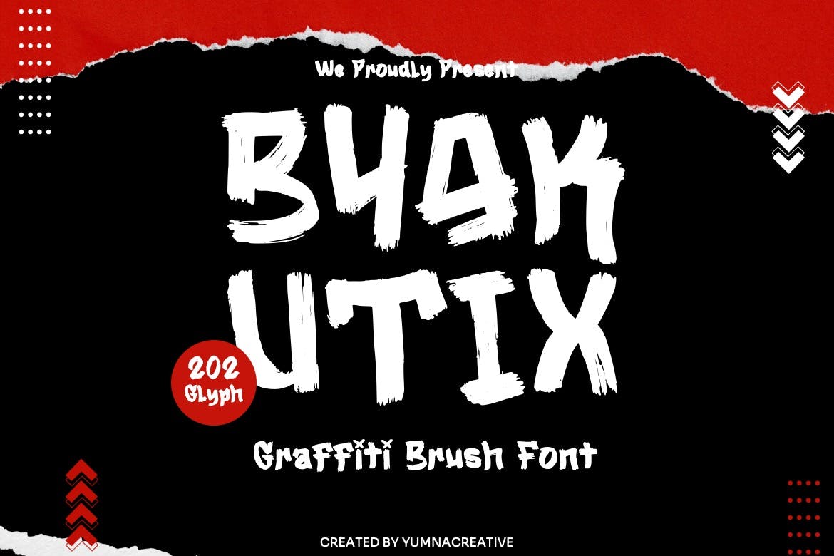 Byakutix - Graffiti Brush Font Free Download