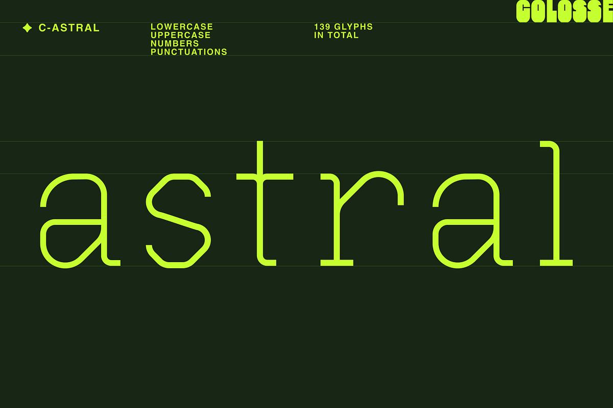 c-astral display typeface Free Download Free Download