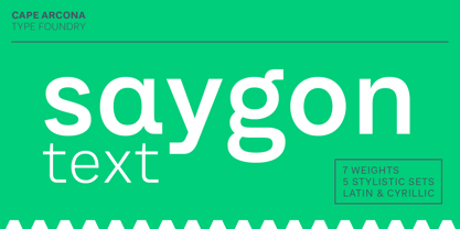 CA Saygon Text Font Free Download