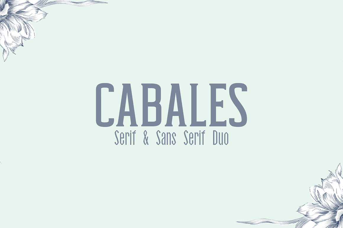 Cabales Duo 8 Font | Bonus Freebie Free Download