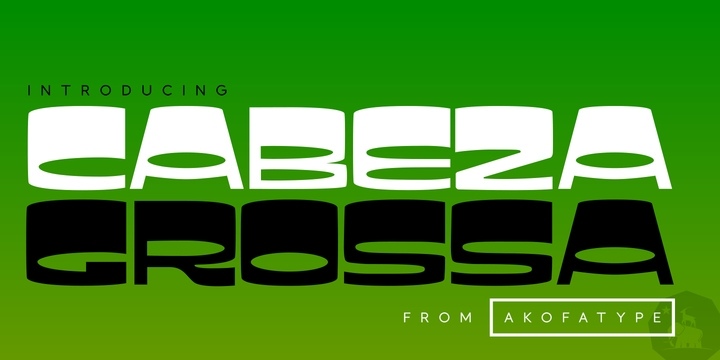 Cabeza Grossa Font Free Download