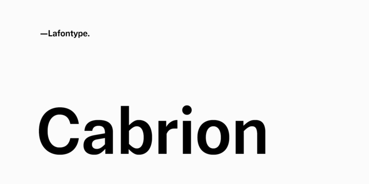 Cabrion Font Free Download