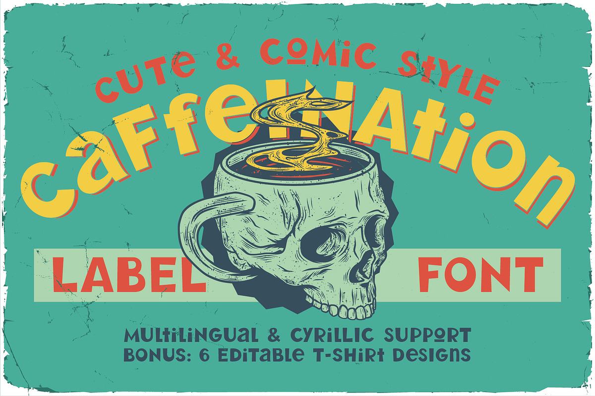 Caffeination Layered Comic Font Free Download Free Download