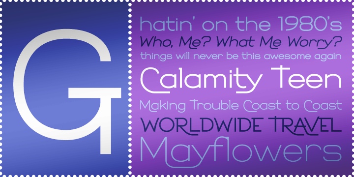 Calamity Teen BTN Font Free Download