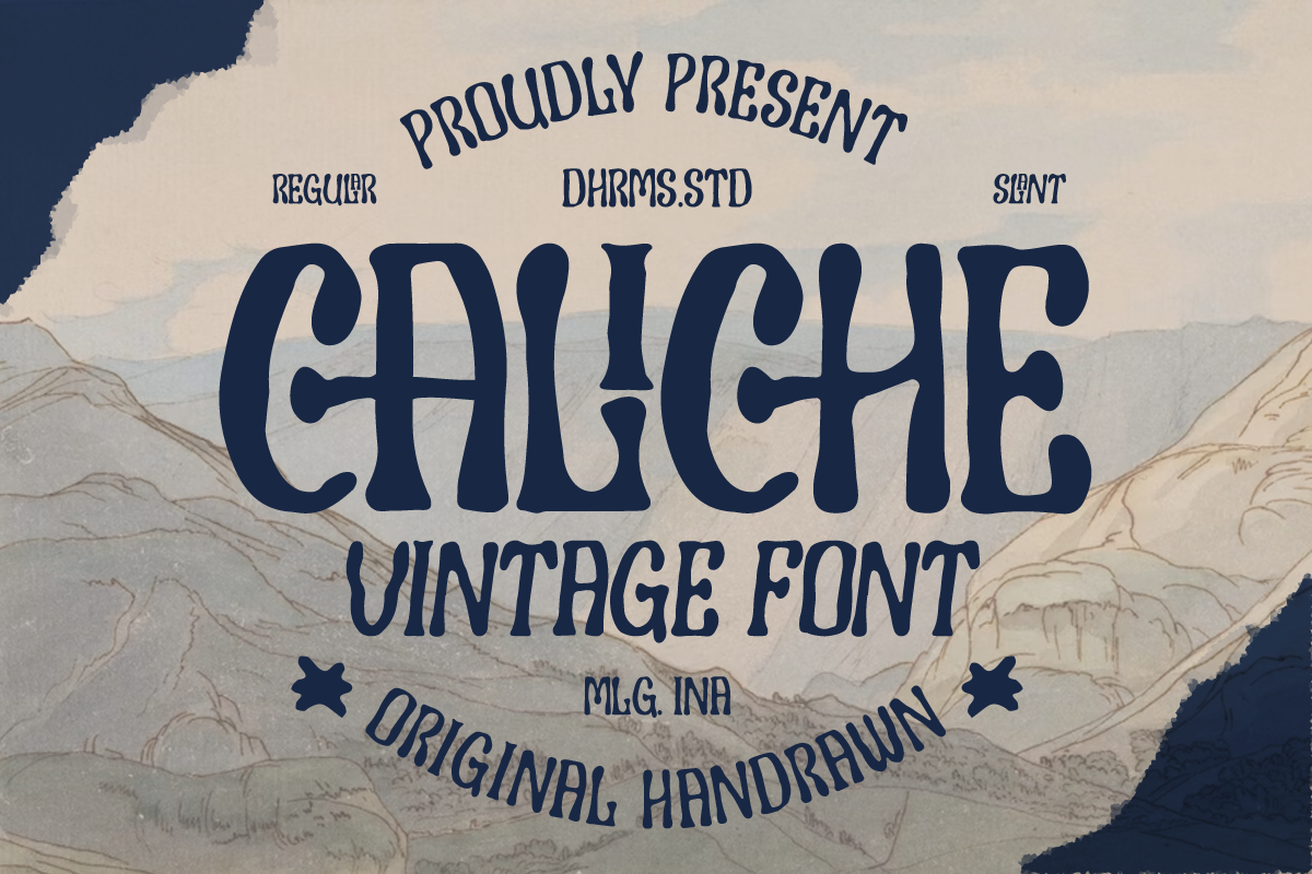 Caliche - Vintage Handdrawn Font Free Download Free Download