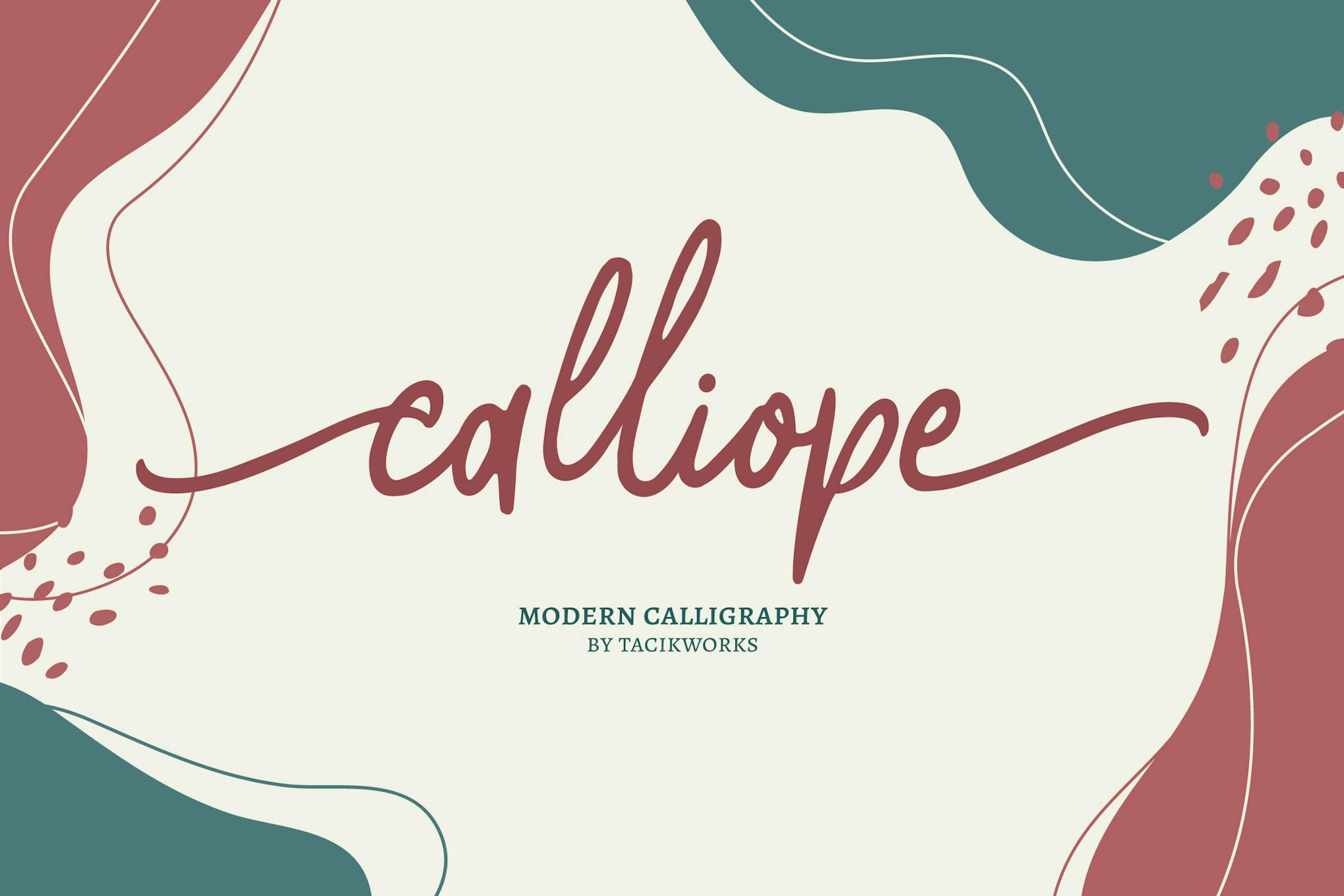 Calliope - Modern Calligraphy Wedding Font Free Download