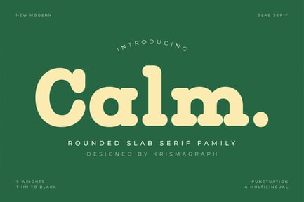 Calm – Slab Serif Family Font