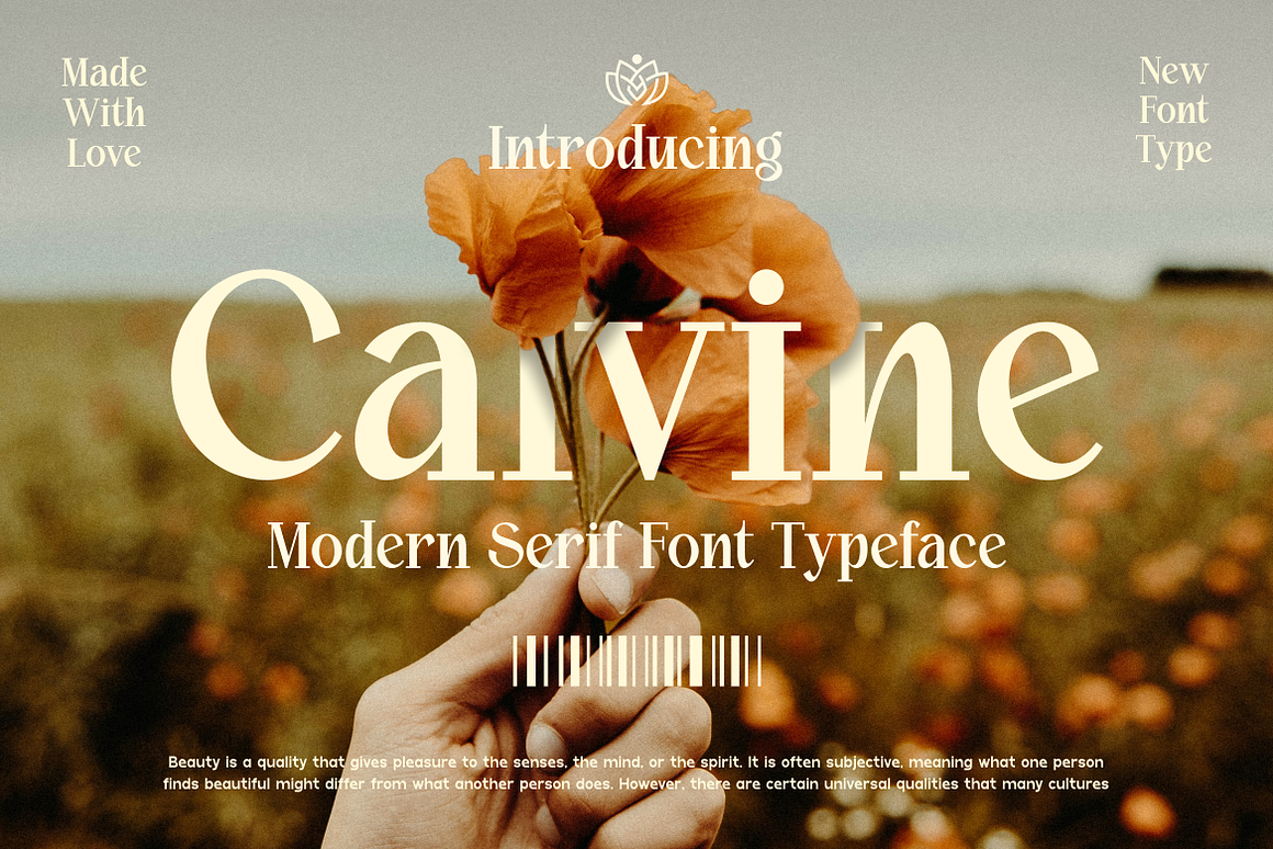 Calvine - Modern Serif Font Typeface Free Download