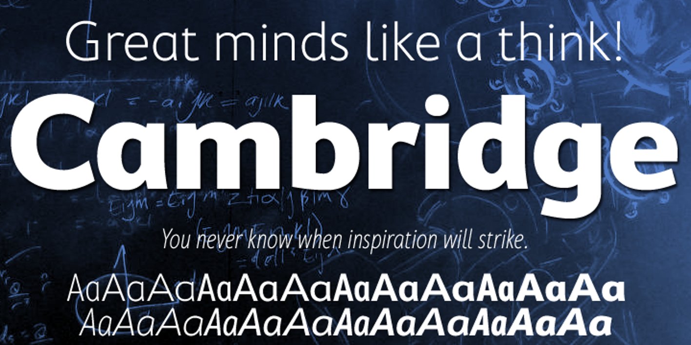 Cambridge Font Free Download