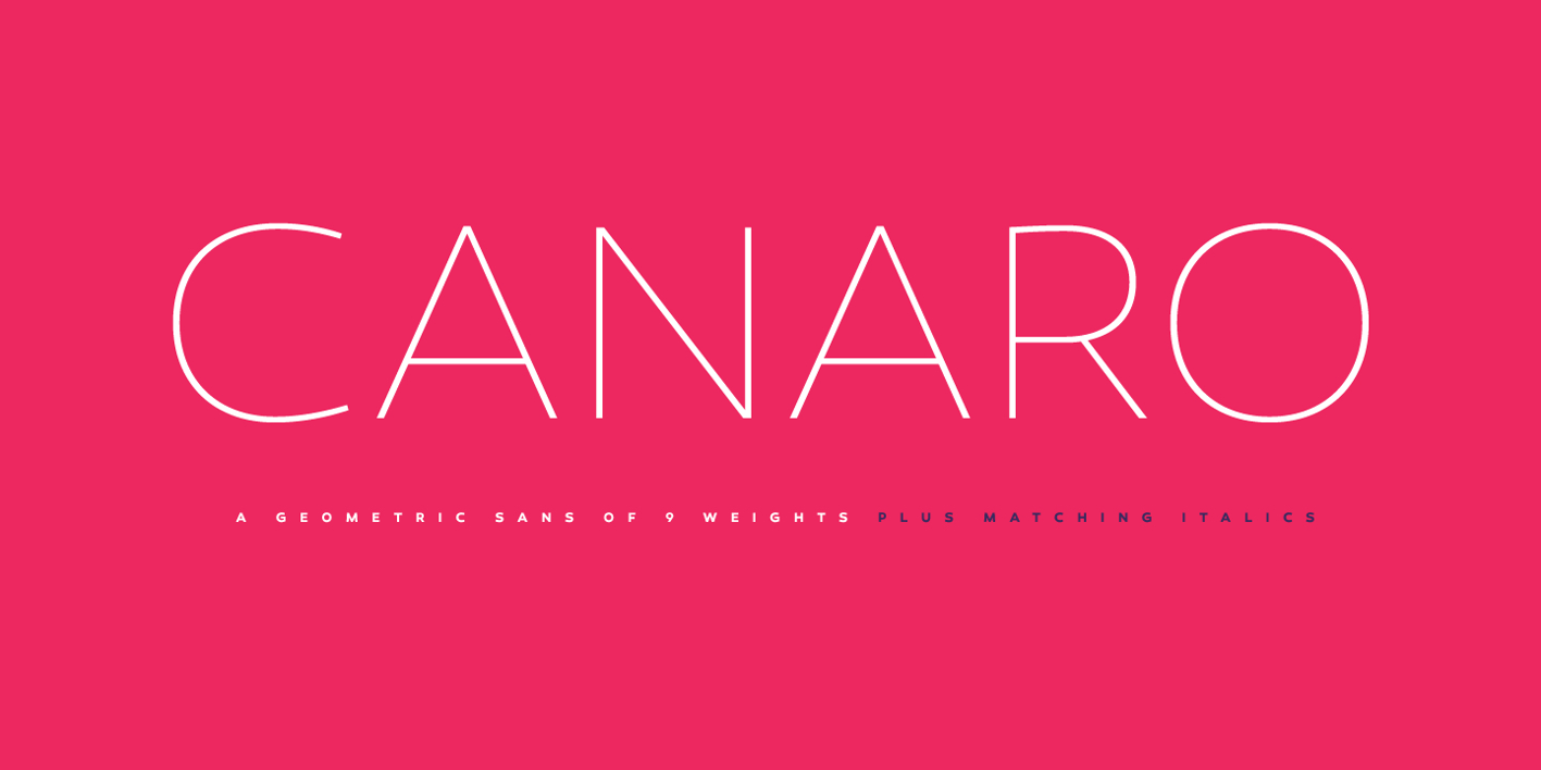 Canaro Font Free Download