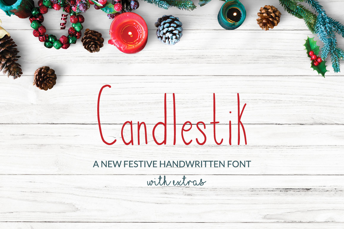 Candlestik Christmas Font & Extras Free Download