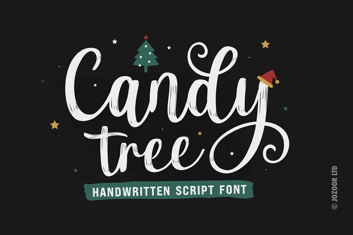 Candy Tree - Christmas Holiday Font Free Download Free Download