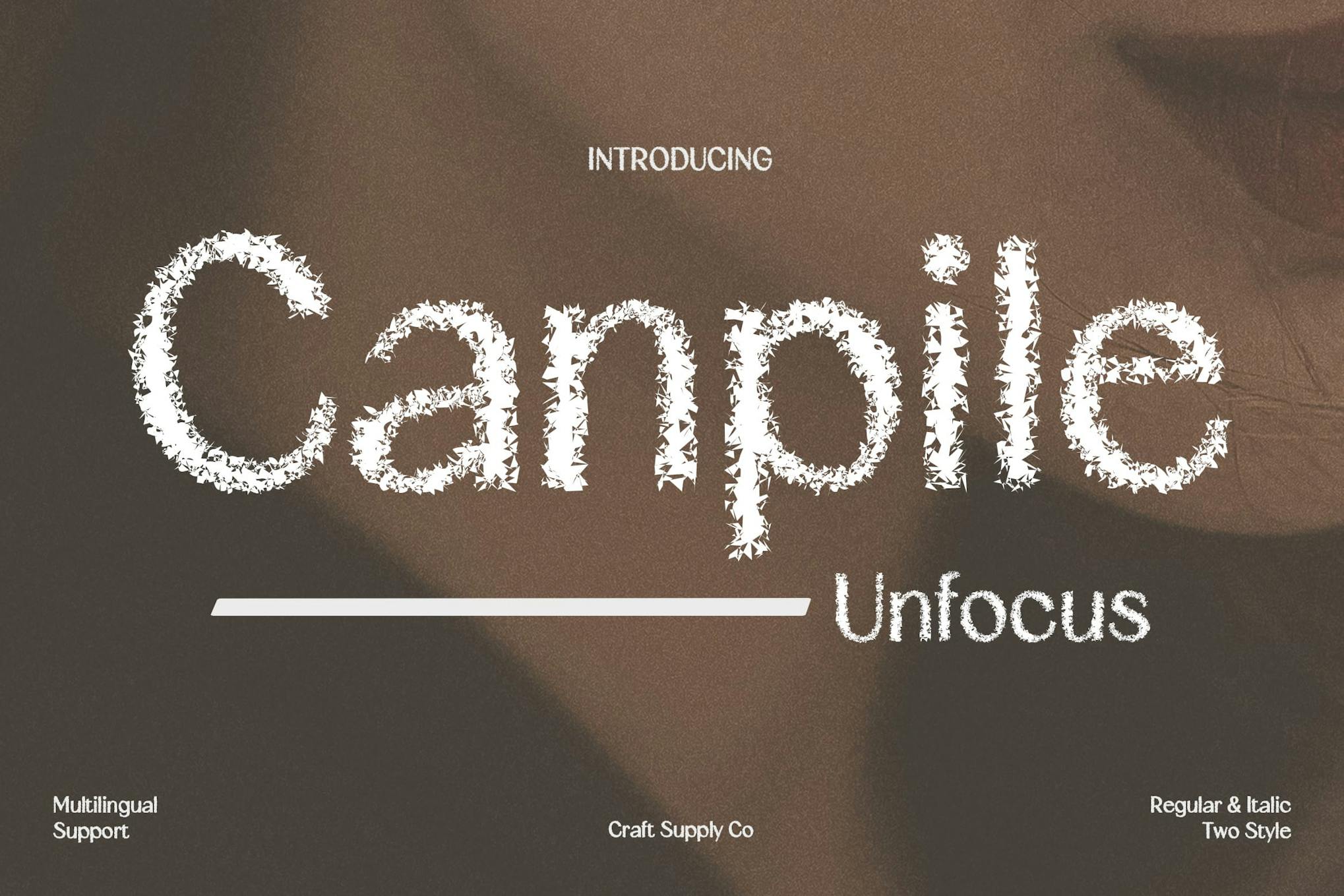 Canpile Unfocus Font Free Download