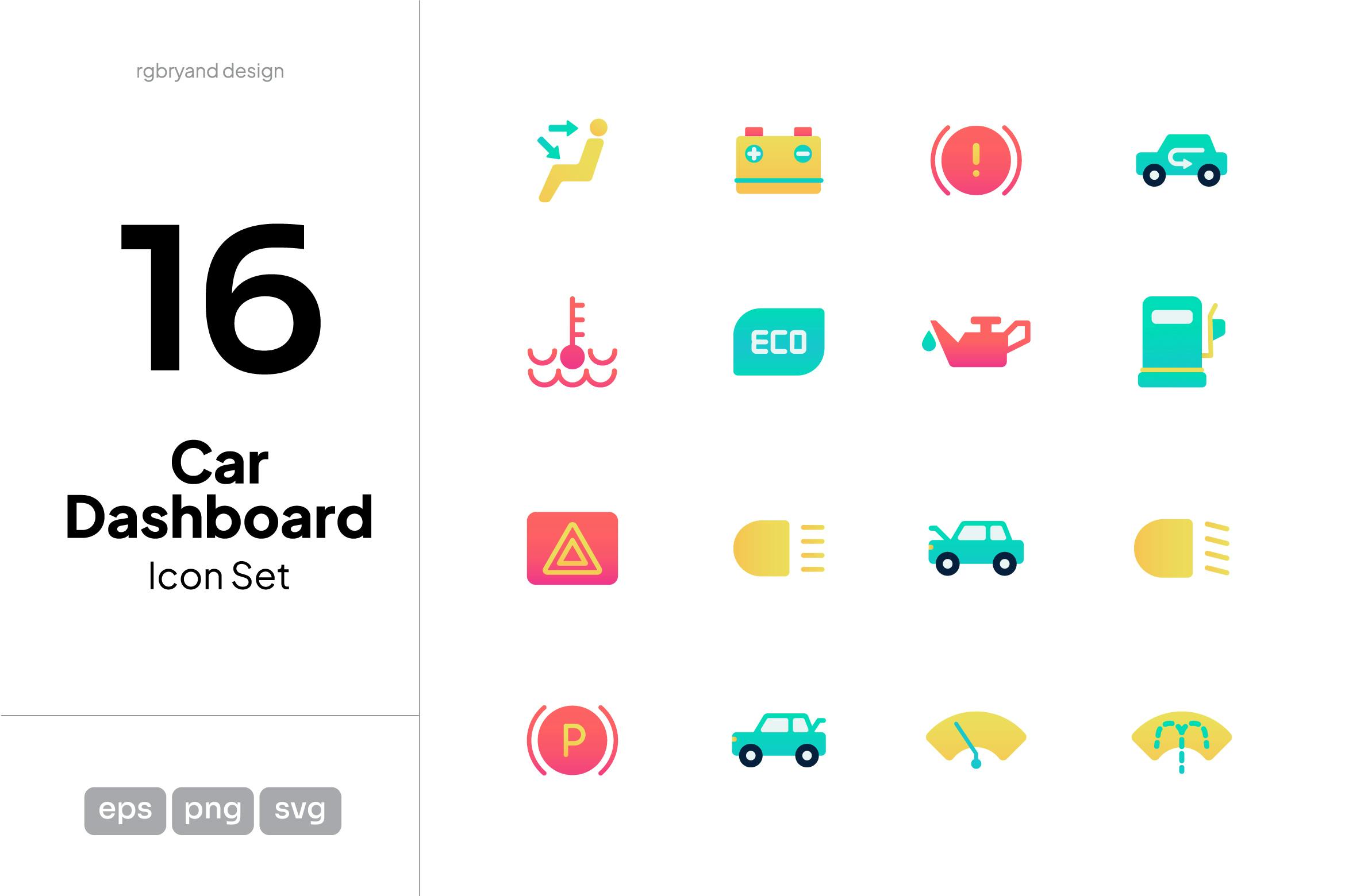 Car Dashboard Icons Free Download