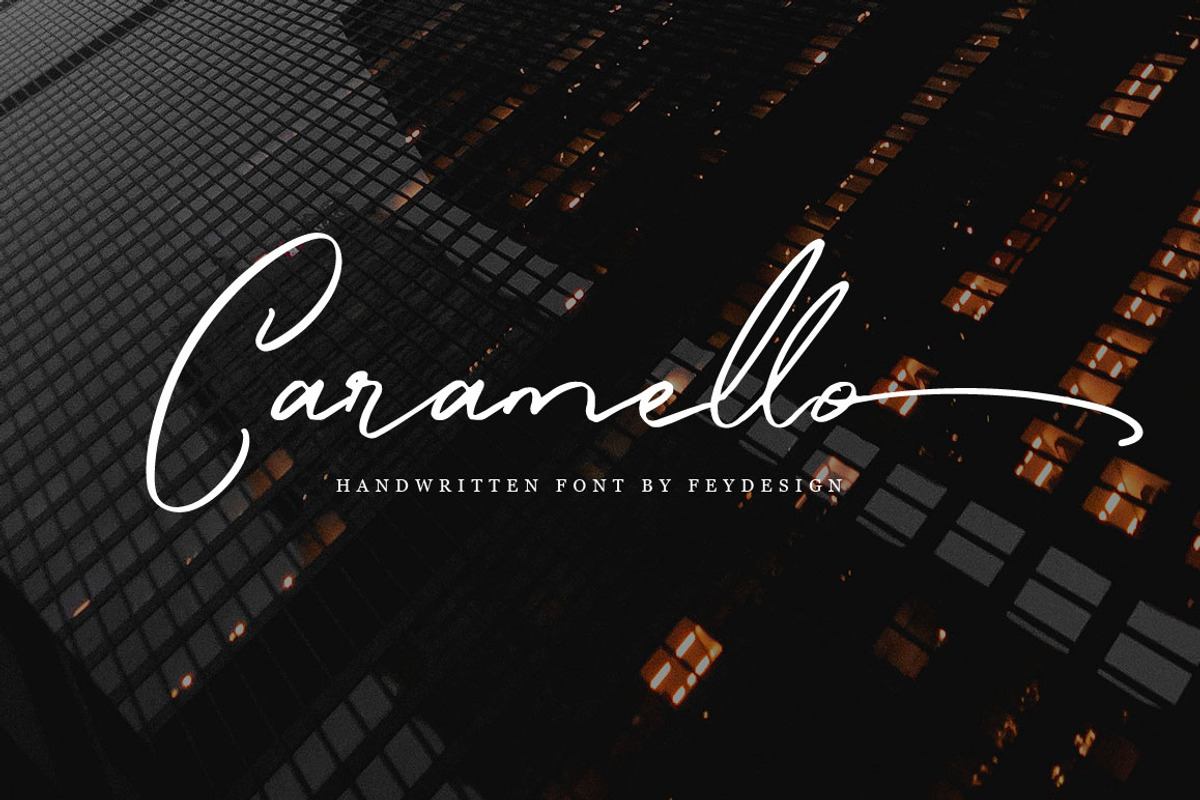 Caramello - Handwritting Script Font Free Download Free Download