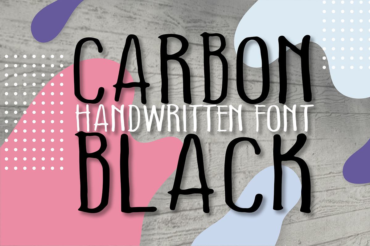 Carbon Black font Free Download Free Download