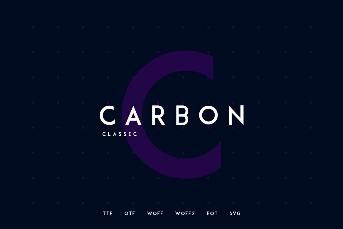 Carbon - Classic Typeface + WebFonts Free Download