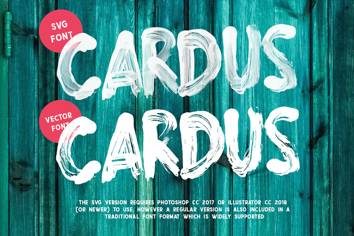 Cardus Brush SVG Font Free Download