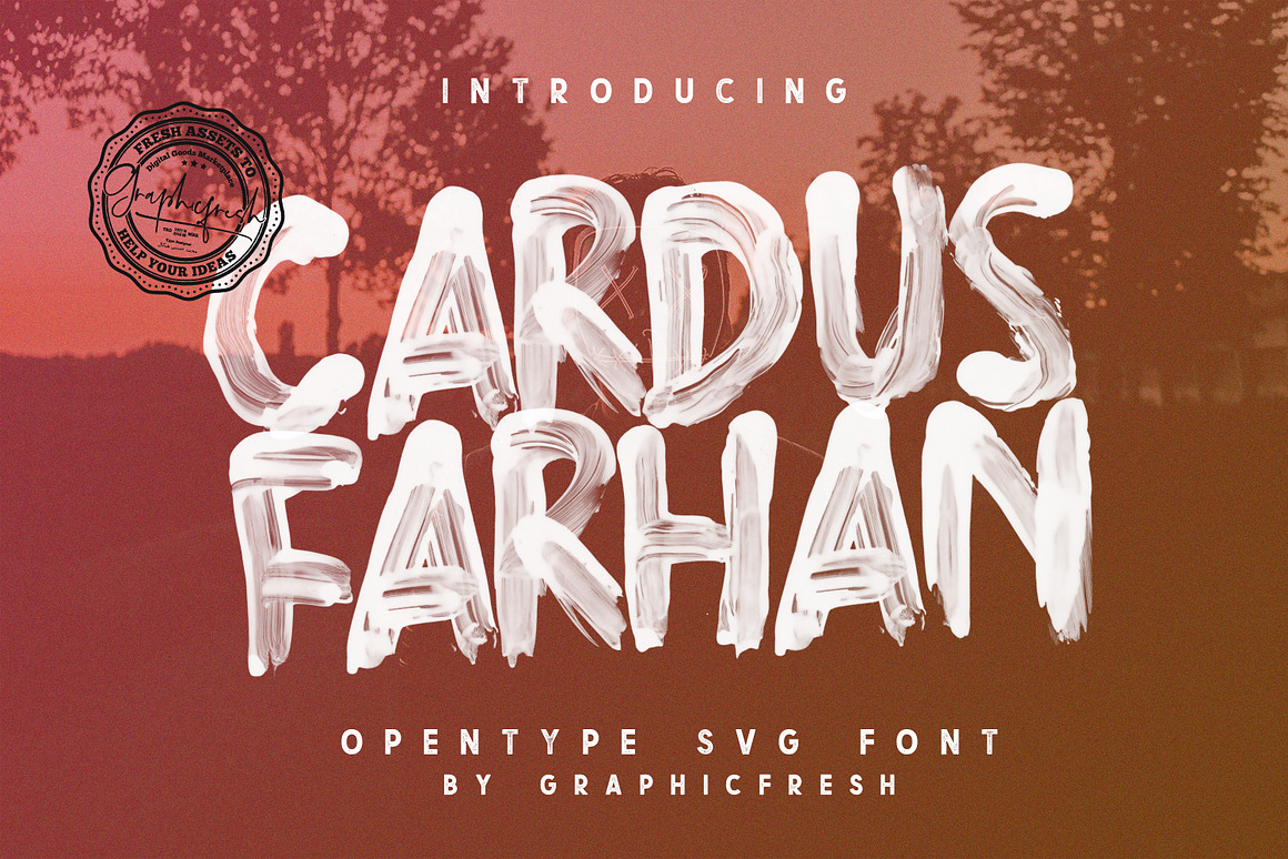 Cardus Brush SVG Font Free Download