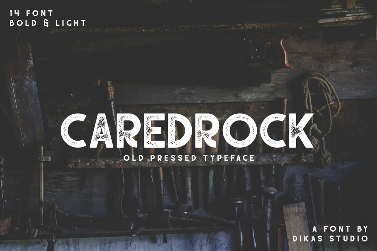 Caredrock - 14 Fonts Style + Extras Free Download Free Download