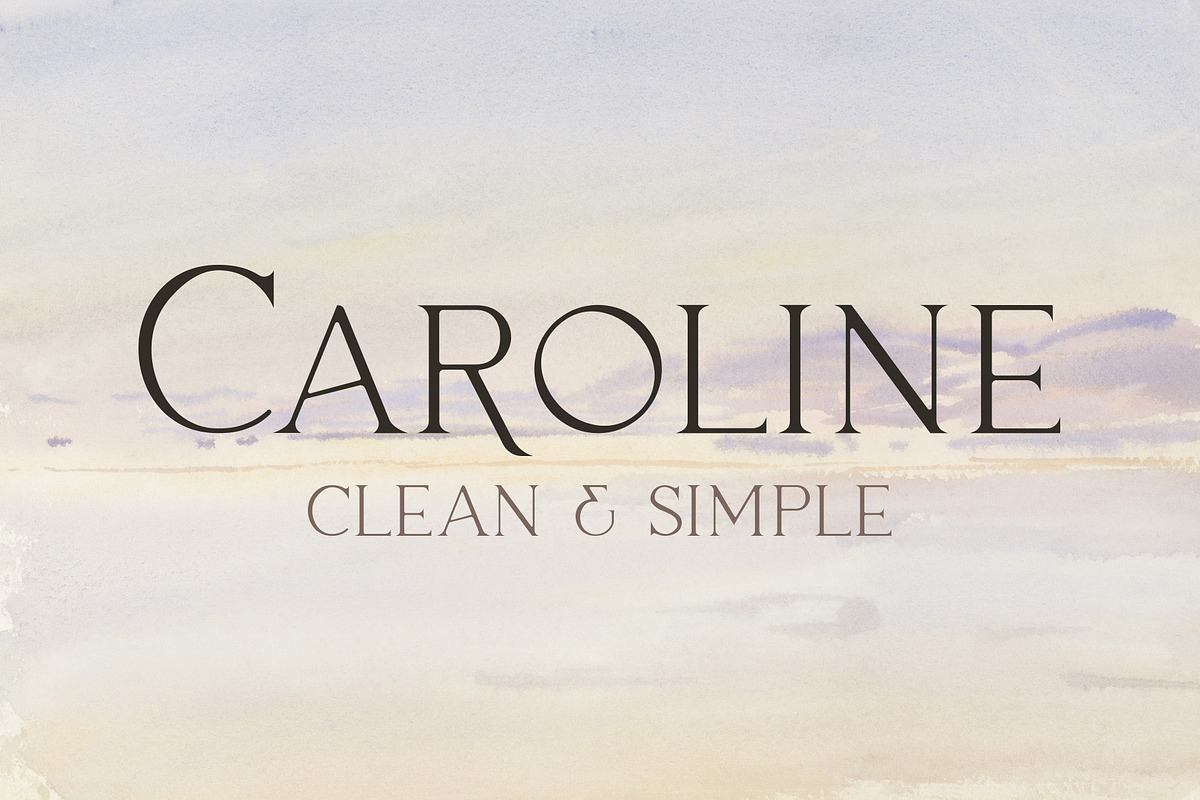 Caroline - Minimal Modern Typeface Free Download Free Download