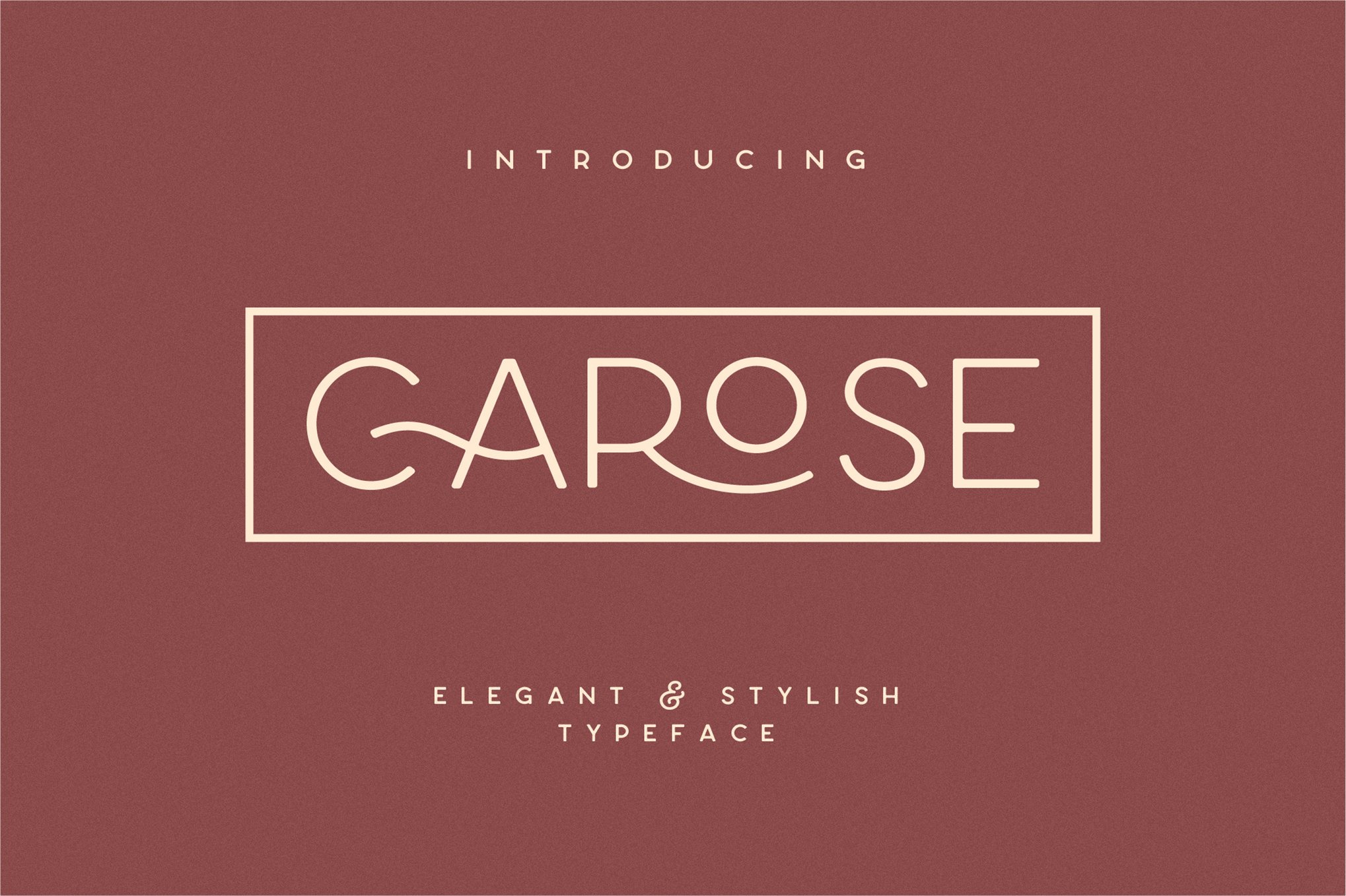 Carose Sans- 6 Elegant Typeface Free Download