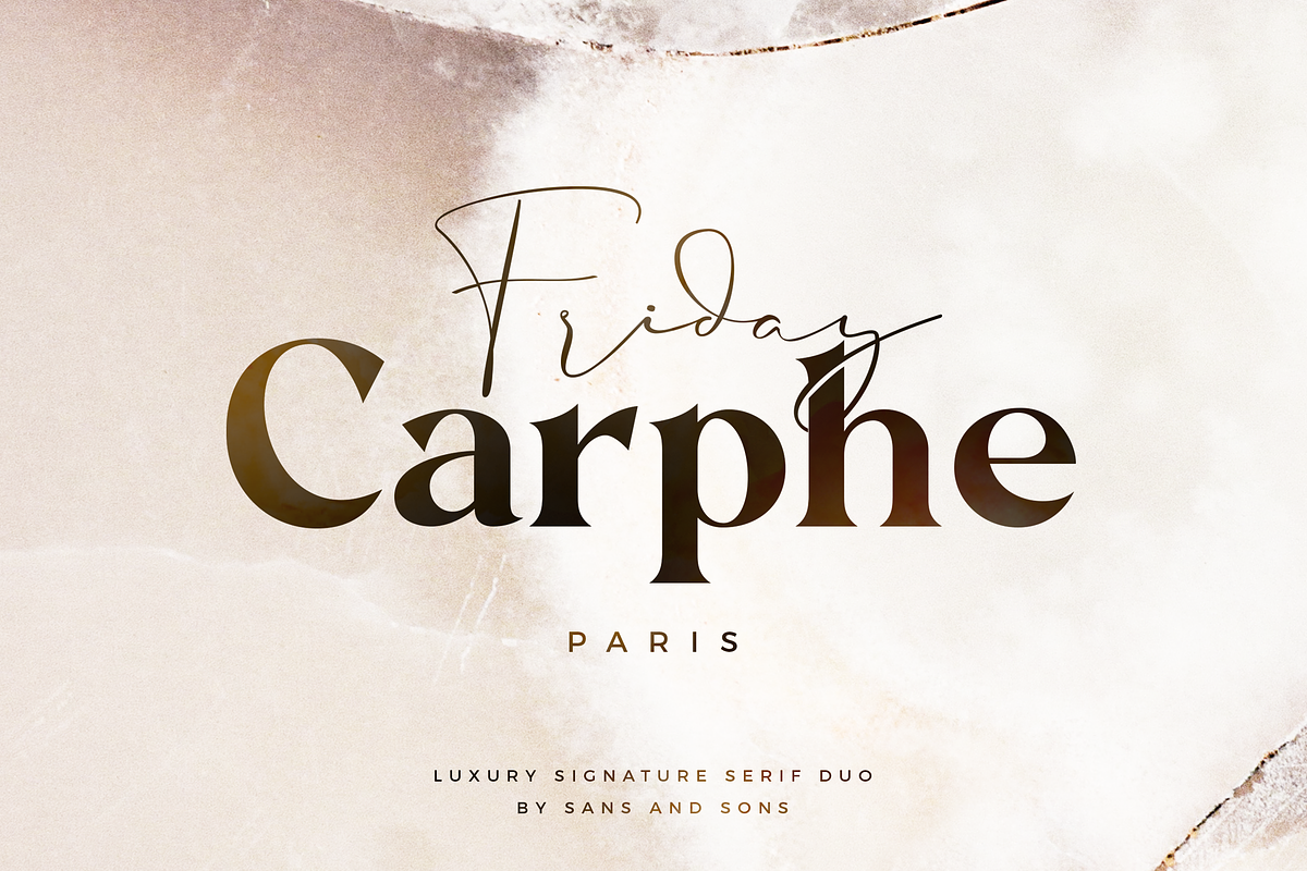 Carphe | Modern Luxury Font Free Download Free Download