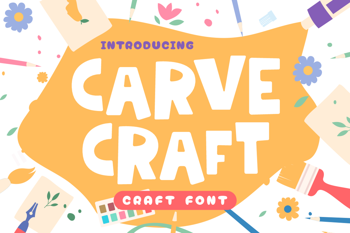 Carve Craft - Craft Font Free Download Free Download