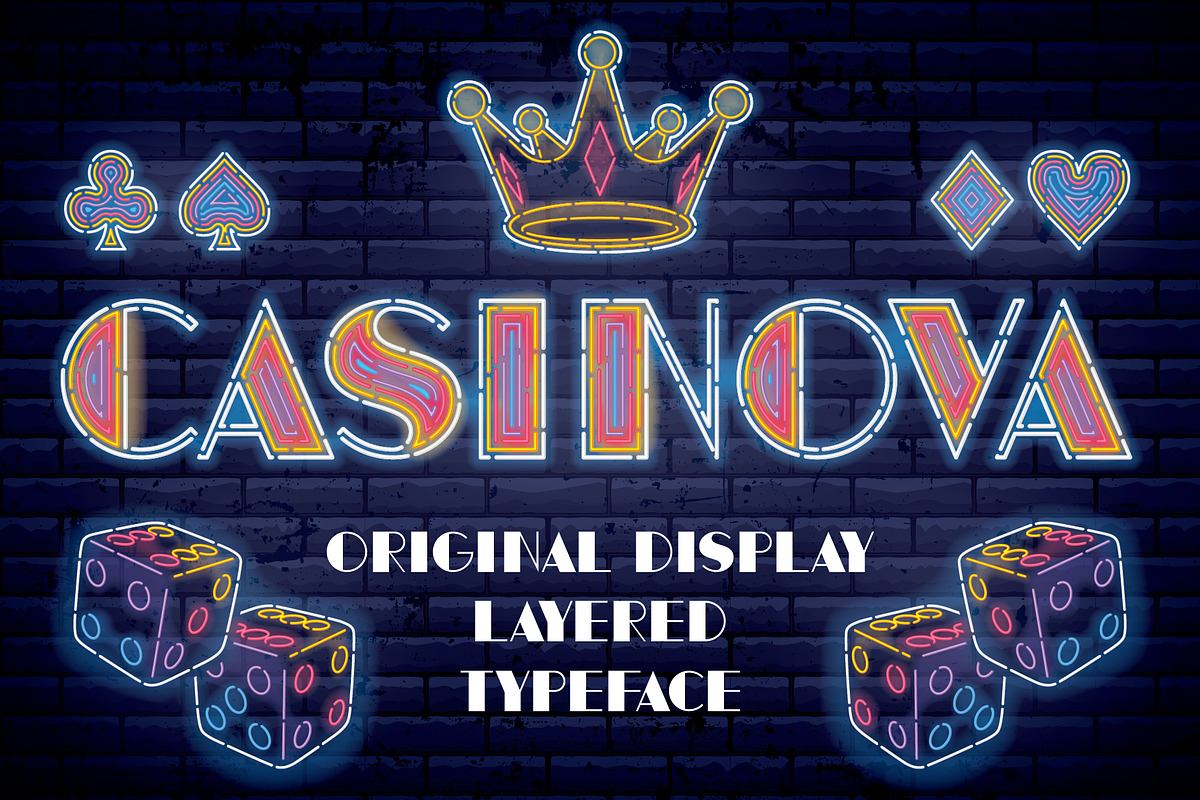 Casinova Layered Font Free Download Free Download