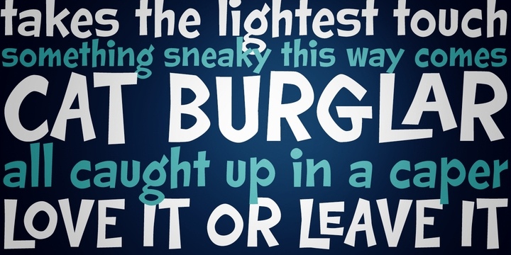 Cat Burglar PB Font Free Download