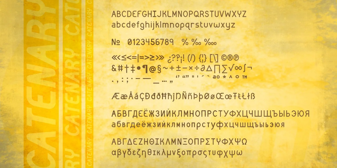 Catenary Font
